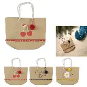 [VO0001] Cotton beach bag 38x20x55 cm, assorted colors