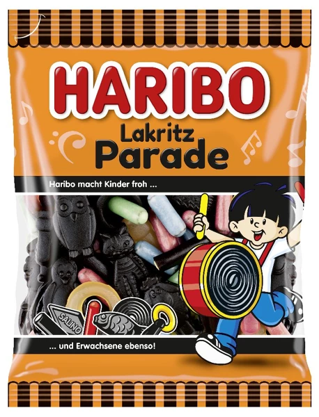 Haribo defile réglisse, sachet 175g