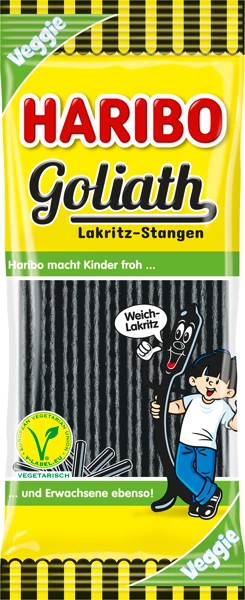 Bâtonnets de réglisse Haribo Goliath, sachet de 12