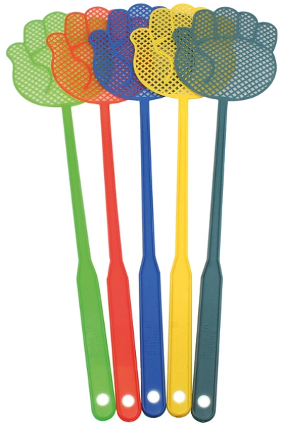 Hand-held fly swatter 48.5cm, assorted colors