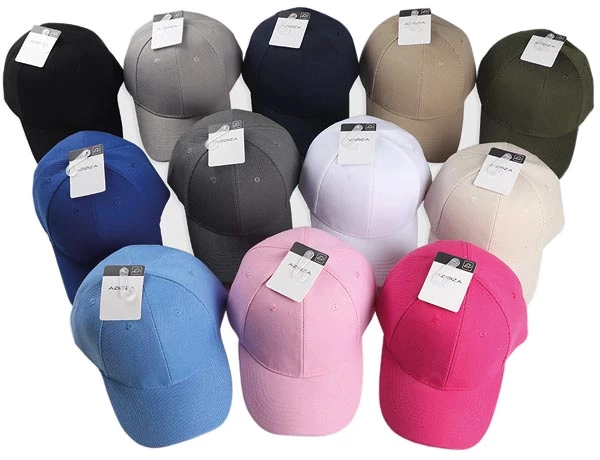 [15209] Baseball cap 12 colors assorted size 56-58