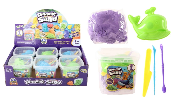 [9949] Sable dynamique 250 gr. 5 pièces