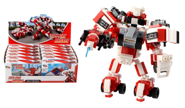 [9667] Construction blocks 12 in 1 firefighters
