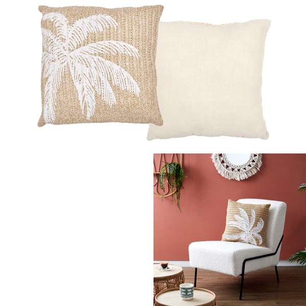 [TX0294] Palm tree cushion 40x40cm