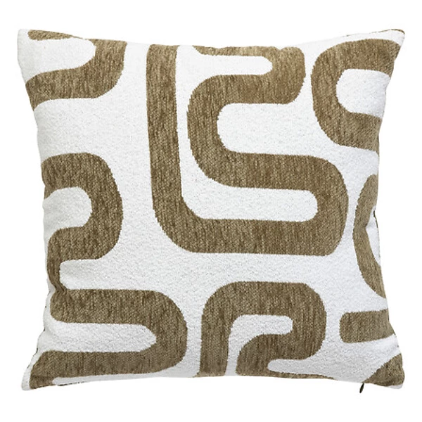 [204484B] Jacq Chen Safina khaki green cushion 40x40cm