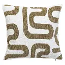 [204484B] Jacq Chen Safina khaki green cushion 40x40cm