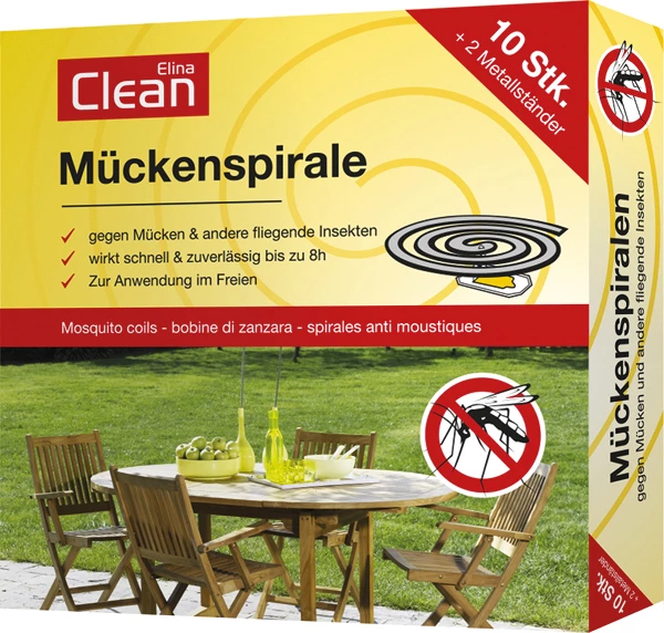 Spirale anti-moustique 10 avec 2 supports métalliq