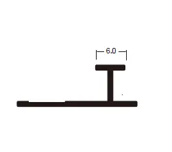 [SINGLELINE5*3000mm] Baguette de liason Aluminium 3m