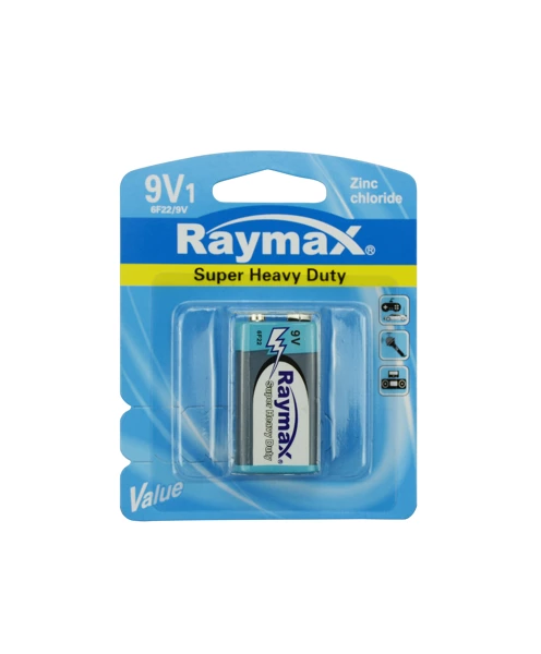 Raymax 9V 6F22P zinc battery