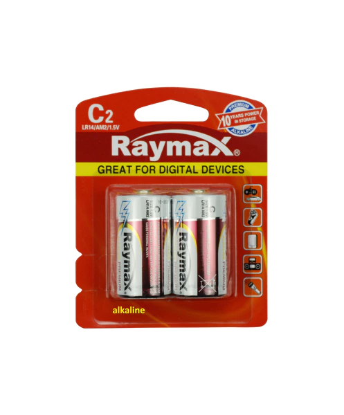 [12005] Raymax C/LR14 Battery 2 Pieces Alkaline
