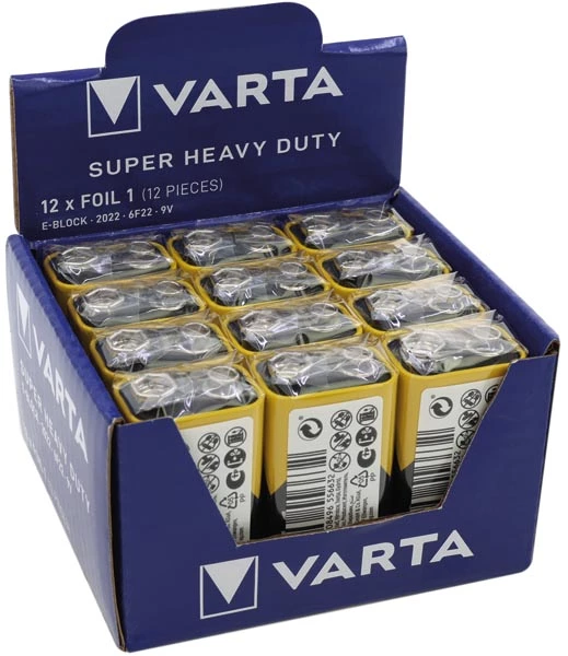[44517] Batterie Varta Superlife 9 Volt 1er