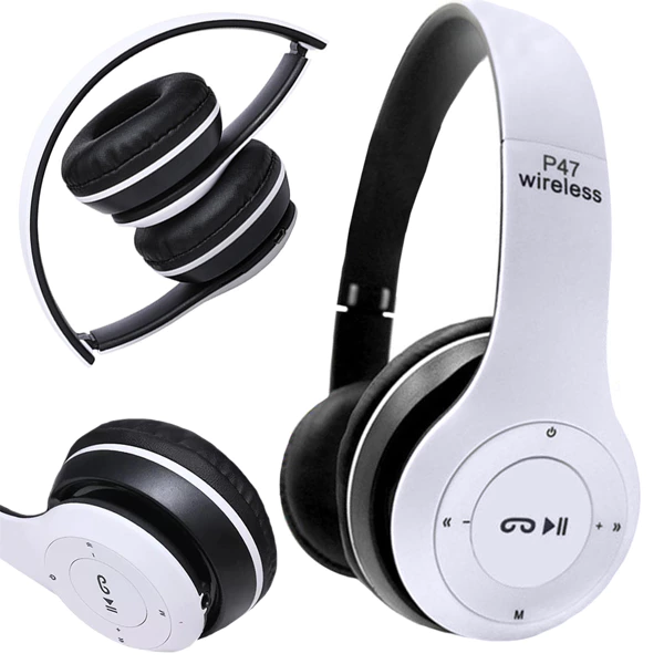 [04110-B] Casque sans fil p47 microphone bluetooth mp3