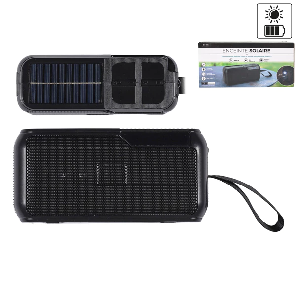 [HT0099/SM] Enceinte sans fil solaire 5w