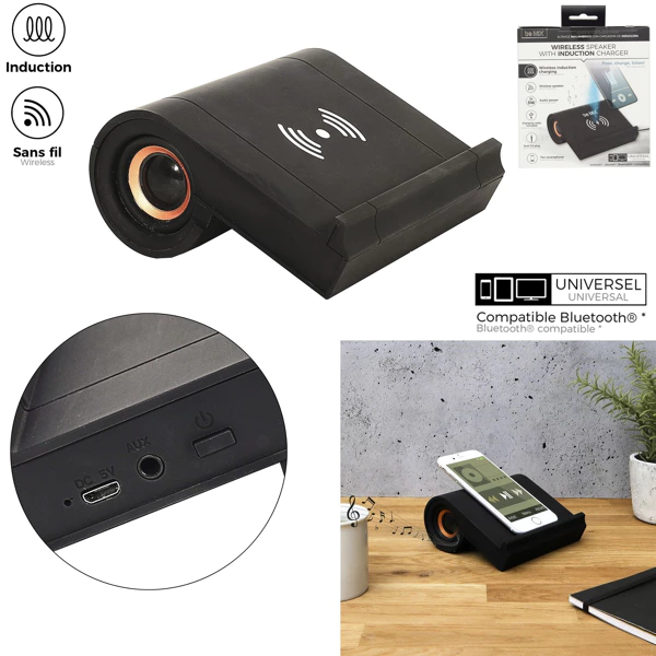 BeMix enceinte sans fil avec chargeur induction