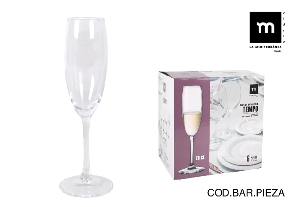 Tempo Cava Glasses 20cl Set of 6