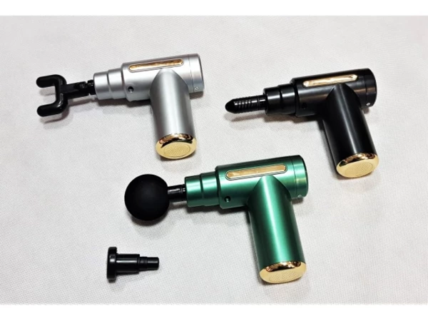 [EHW1215P] Massage Gun- Pistolet masseur musculaire 4 têtes 