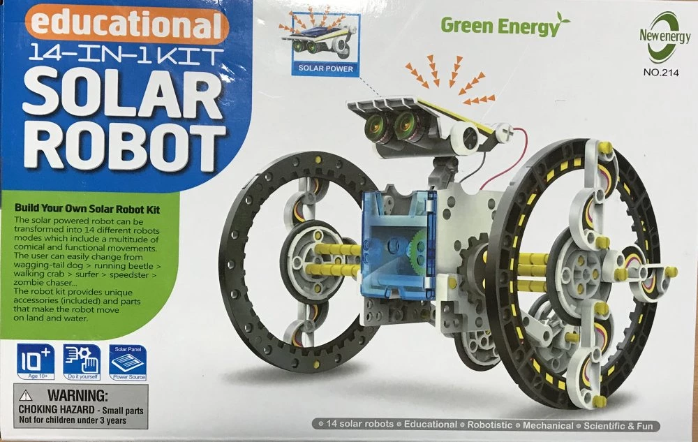 14 in 1 Solar Robot Toy Vehicles