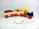 Wooden train with blocks