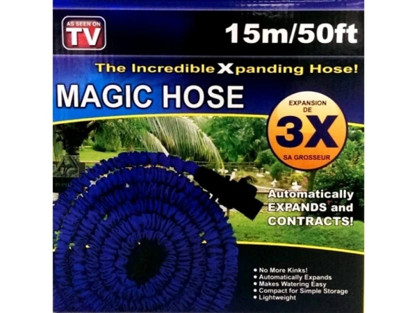 Expandable garden hose 15m (50FT), flexible and lightweight