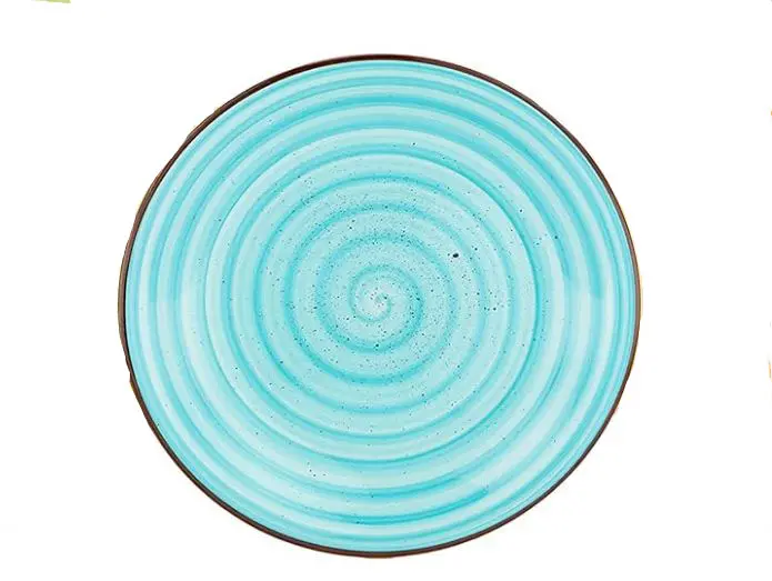 ASSIETTE  TURQUOISE 