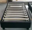 [90*200SOMM8NOIR] SLAT BED BASE WITH BLACK FRAME (90*200cm)