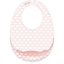 Bavoir rose transparent en silicone YY-004