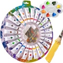 Peintures acryliques 12ml - lot de 24 Maaleo 24725 