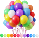 100 Ballons latex multicouleur