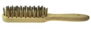 Brosse métallique 5 rangées de fil de laiton 