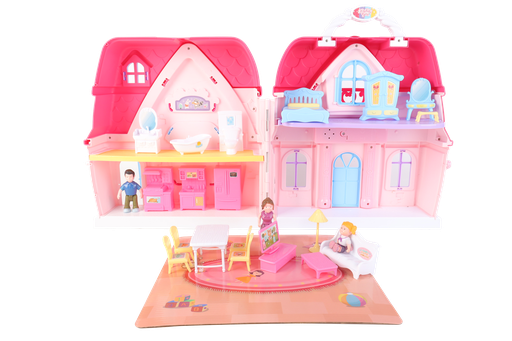 [CJ-2201760] PORTABLE DOLLHOUSE WITH SOUND AND LIGHT