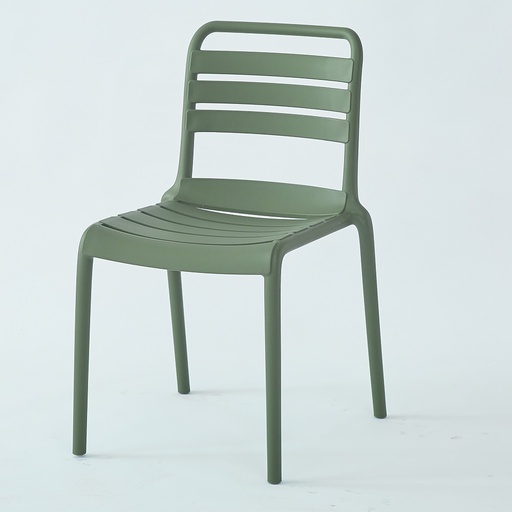 [DIC-P683VERT] CHAISE TUILERIES EN PLASTIQUE VERT