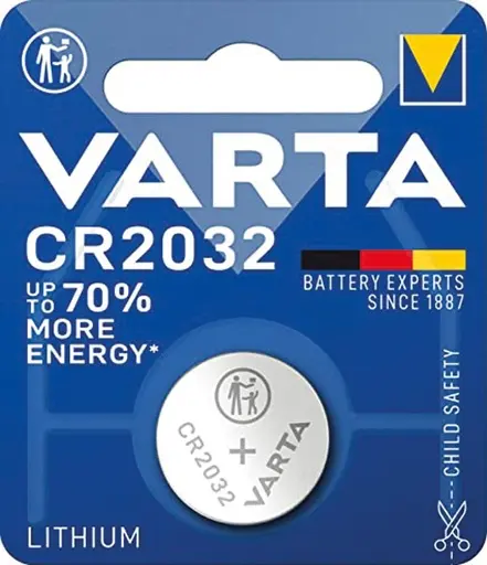 [54032 ZEN12] Pile Bouton Varta CR2032 1er Sur Carte