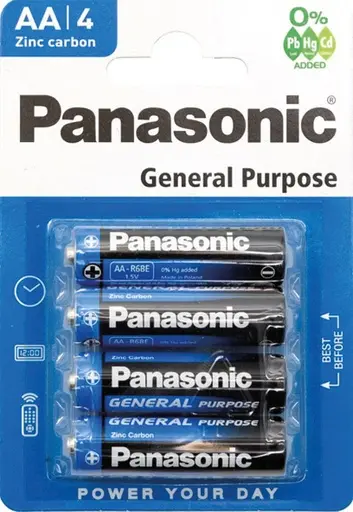 [40626 ZEN14] Panasonic R6 AA 4-pack battery on map