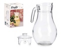 Cruche en verre couvercle transparent 1,8lts