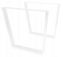 Pieds trapese pour table / bureau – 780 × 730 mm Blanc