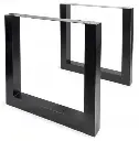 Pieds de table Carres 780 × 730 mm Noir