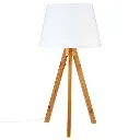 Bahi tripod lamps – H55.5 cm – Blanc