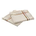 Serviettes imprimées Maha Ray 40x40 cm x2 – beige