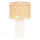 Natural Tylia cylinder lamp H47 cm – white