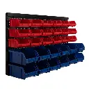 Benson 30-bin wall shelf