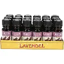 Lavender essential oil glass bottle