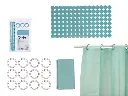 ensemble rideau de bain peva et tapis de douche ve