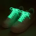 Phosphorescent laces for shoes Alabaster Blue