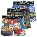 Boxers ALOHA - lot de 3 caleçons hawaïens