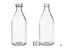 Bouteille verre avec bouchon acier 1PCS