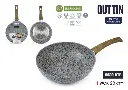 Poele wok aluminium 28 cm