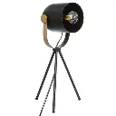 Lampe trepied Bil hauteur 45 cm noire