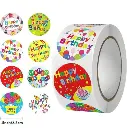 Birthday stickers (25mm 500pcs)