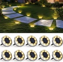 Lampes solaires à planter au sol SOLPEX — pack de 10