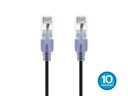 Cat6A SlimRun RJ45 Ethernet cable 3 m black